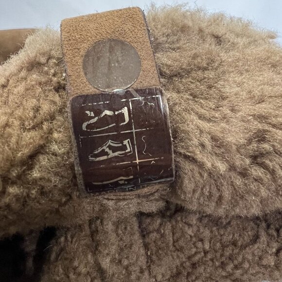 Gucci Suede Monogram Shearling Boots in Brown with Dustbag - Picture 10 of 12